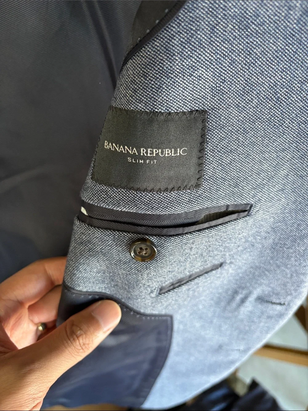 Banana Republic Men's Heather Gray Sport Coat